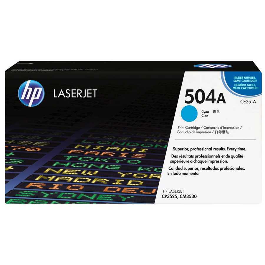 HP CE251A (504A) MAVİ ORJİNAL TONER 1