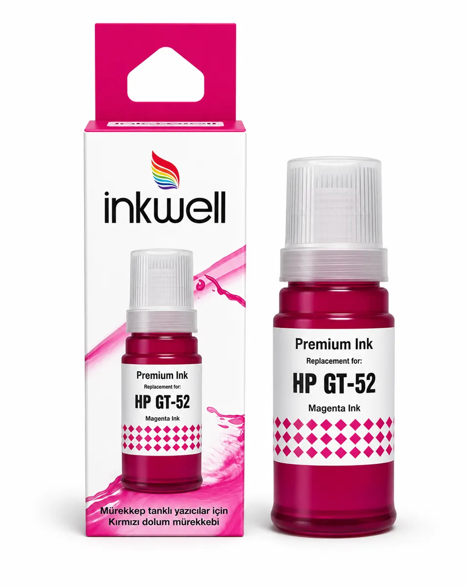 MUADİL MÜREKKEP(İNKWELL HP GT52XL KIRMIZI 70 ML) 1