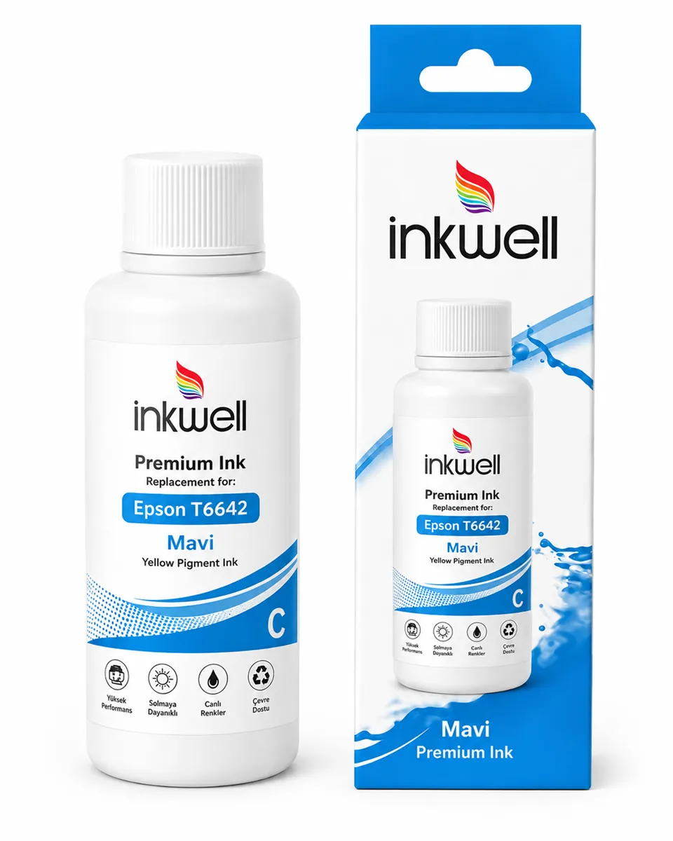 MUADİL MÜREKKEP(İNKWELL EPSON T6642 MAVİ 70 ML) 1