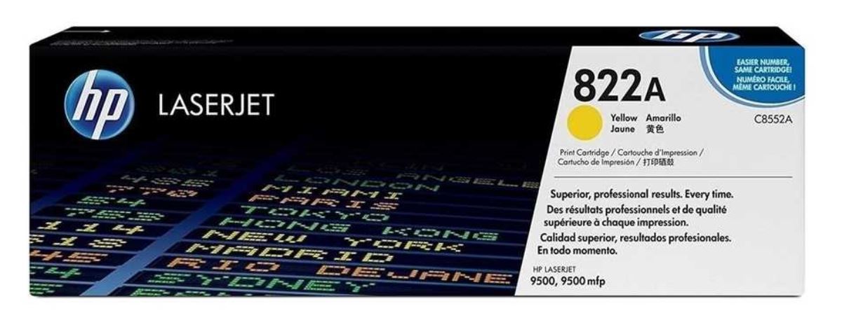 HP C8552A (822A)  ORJİNAL TONER Y 1
