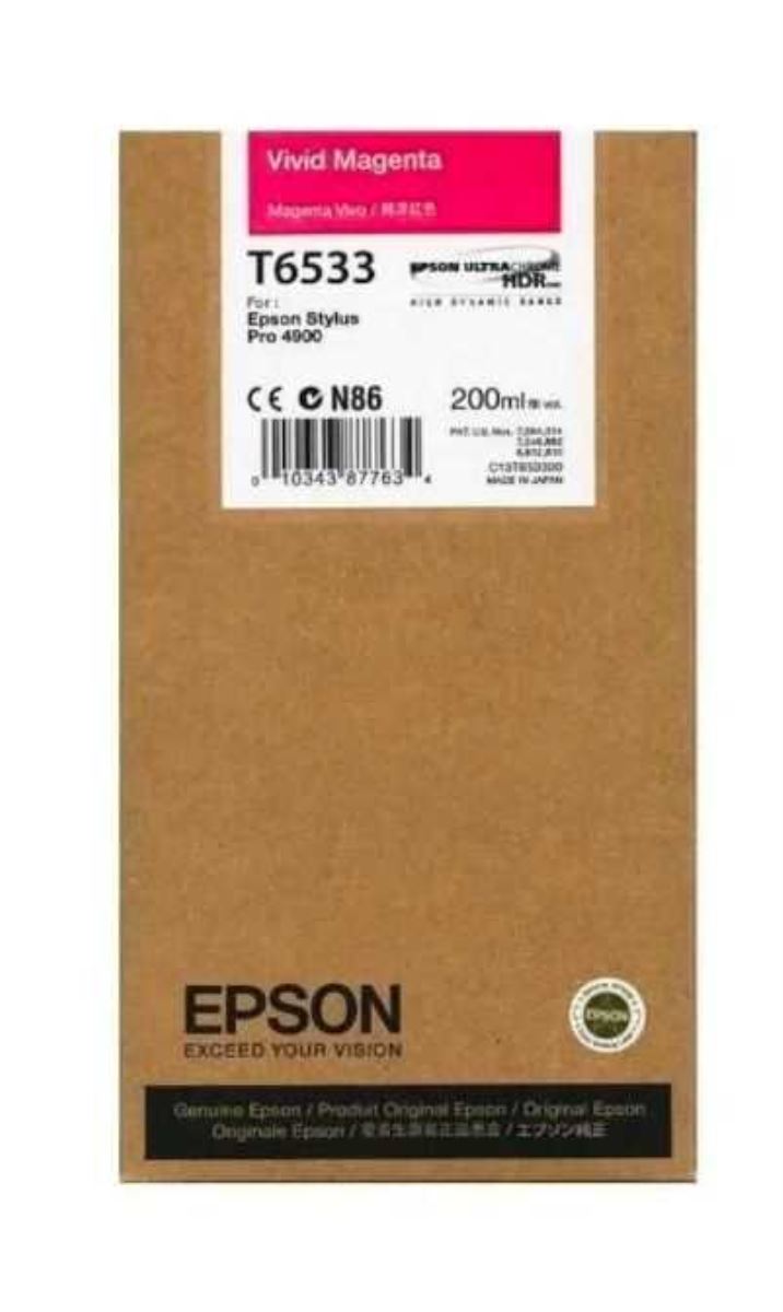 EPSON T6533 (C13T653300) VİVİD MAGENTA ORJİNAL KAR 1