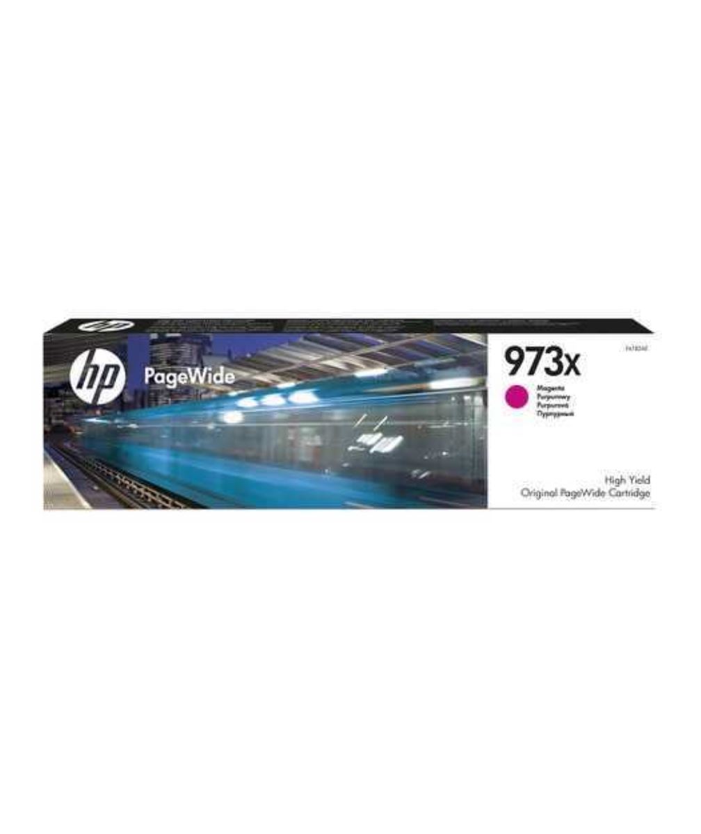 HP F6T82AE (973X) MAGENTA PAGEWİDE MÜREKKEP KARTUŞ 1