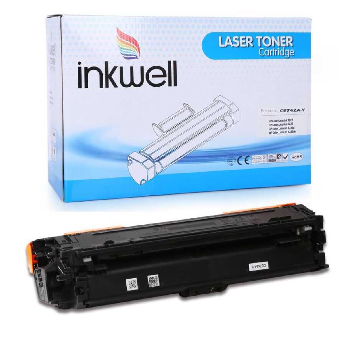 MUADİL TONER (İNKWELL HP CE742A/307A) SARI 1