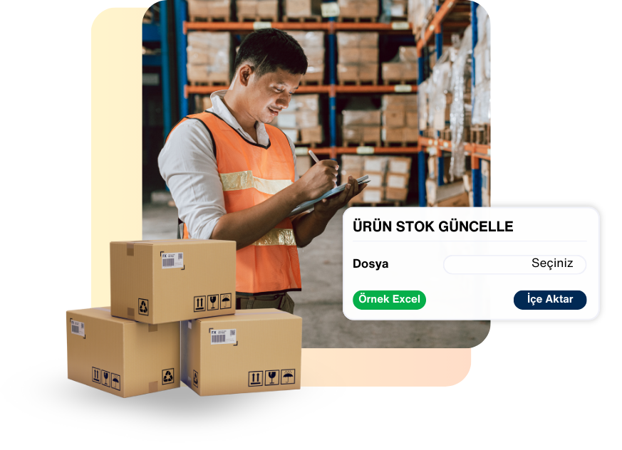 <b>Ürün-Stok Toplu Güncelleme</b> Özelliği 1