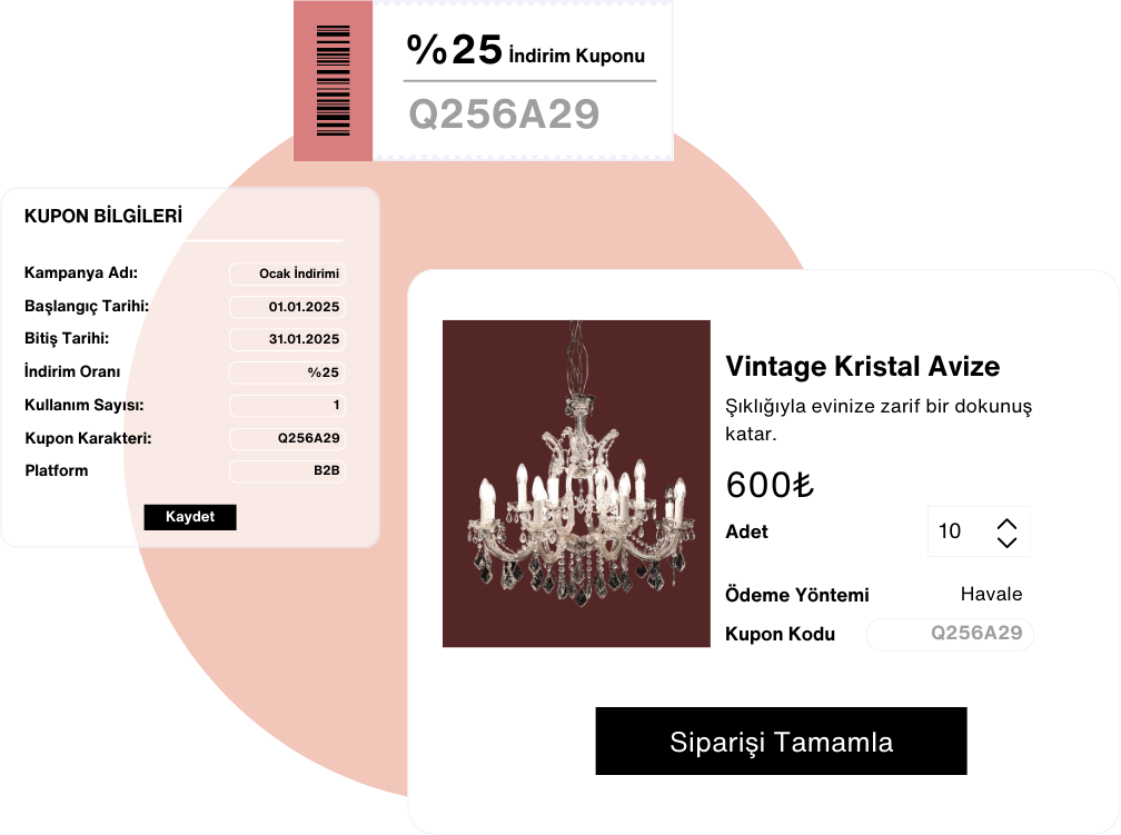 <b>Kupon Oluşturma</b> Özelliği 1