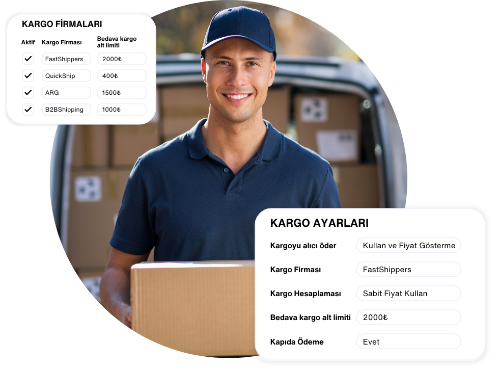 <b>Kargo ve Sevkiyat</b> Seçenekleri 1