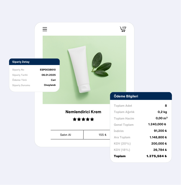 <b>Sipariş Detay</b> Bilgisi 1