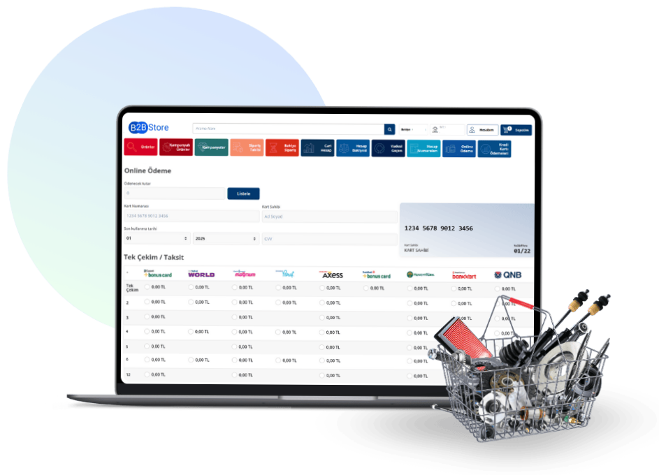 B2B Store E-Tahsilat çözümleri ile <b>tahsilat operasyonlarınız kolaylaşır</b> 1