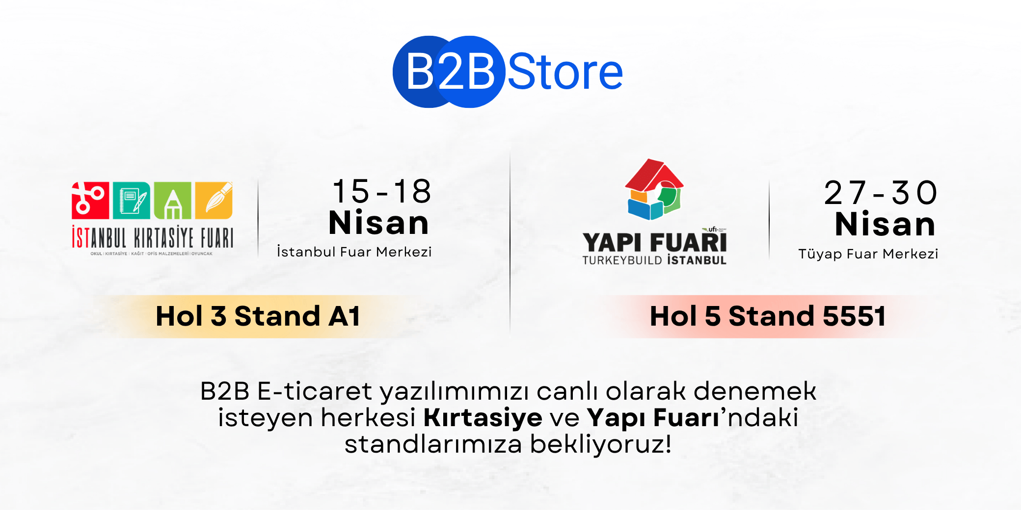 B2B Store olarak İstanbul Hırdavat Fuarı'ndayız! 1