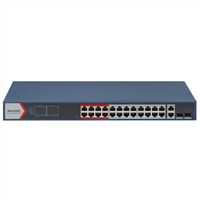 HIKVISION DS-3E1326P-EI 24 PORT 10/100 2 X GIGABIT COMBO 370 WATT SWITCH 1