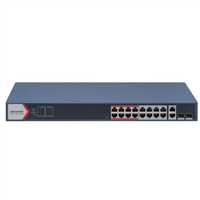 HIKVISION DS-3E1318P-EI 16 PORT 10/100 2 X GIGABIT COMBO 230 WATT SWITCH 1