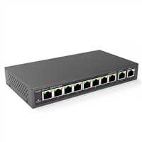 REYEE RG-ES110D-P 8 PORT 10/100 POE 110W 2 GIGABIT UPLINK YÖNETİLEMEZ SWITCH 1