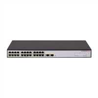 H3C S1600V2-26P-HPWR 24 PORT 10/100/1000 370W POE +2SFP YONETILEBILIR SWITCH 1