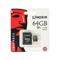KINGSTON 64GB CLASS10 100MB/S MİCROSDXC HAFIZA KARTI 1