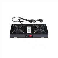 LANDE 2'Lİ FAN MODÜLÜ TERMOSTATLI SİYAH 1