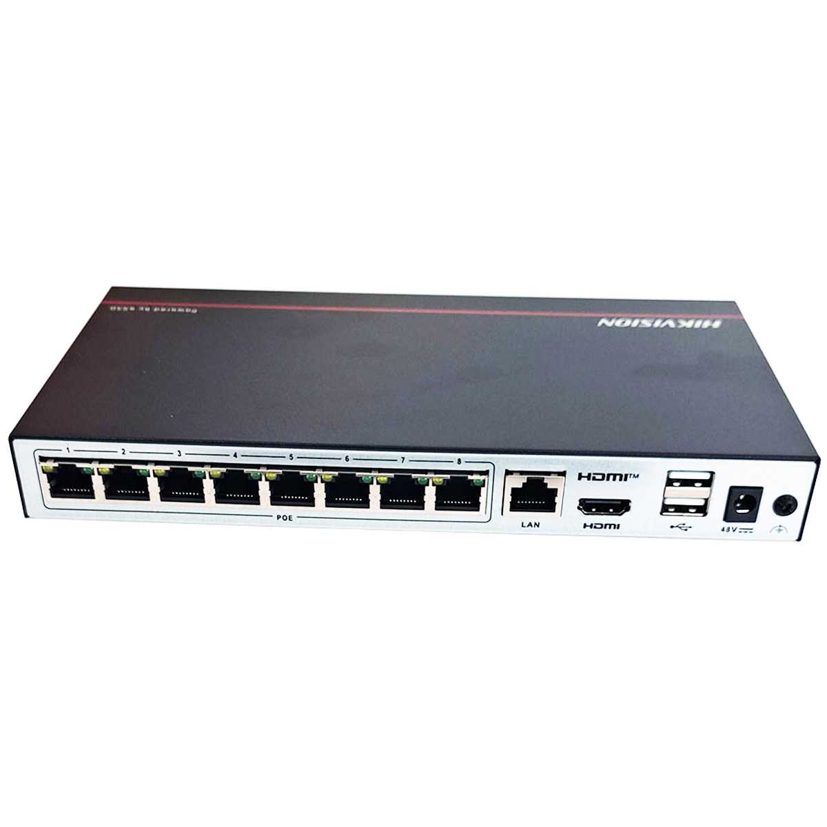 HIKVISION DS-E08NI-Q1/8P 8 KANAL POELI SSD NVR 1