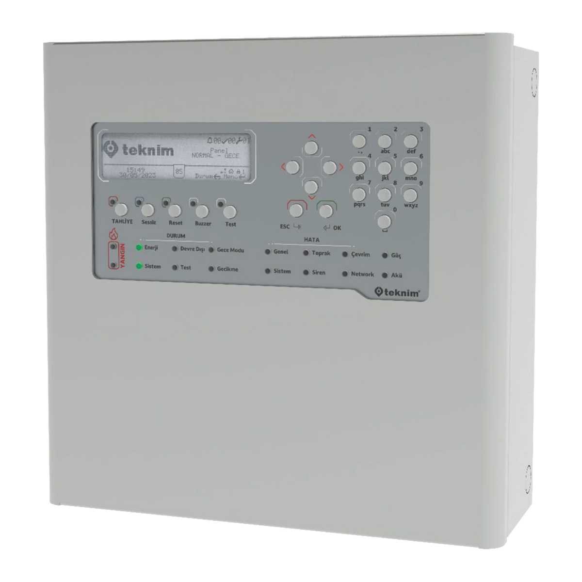 TEKNİM TFP-2211 AKILLI ADRESLİ YANGIN ALARM PANELİ 1 LOOP NETWORK EDİLEBİLİR 1