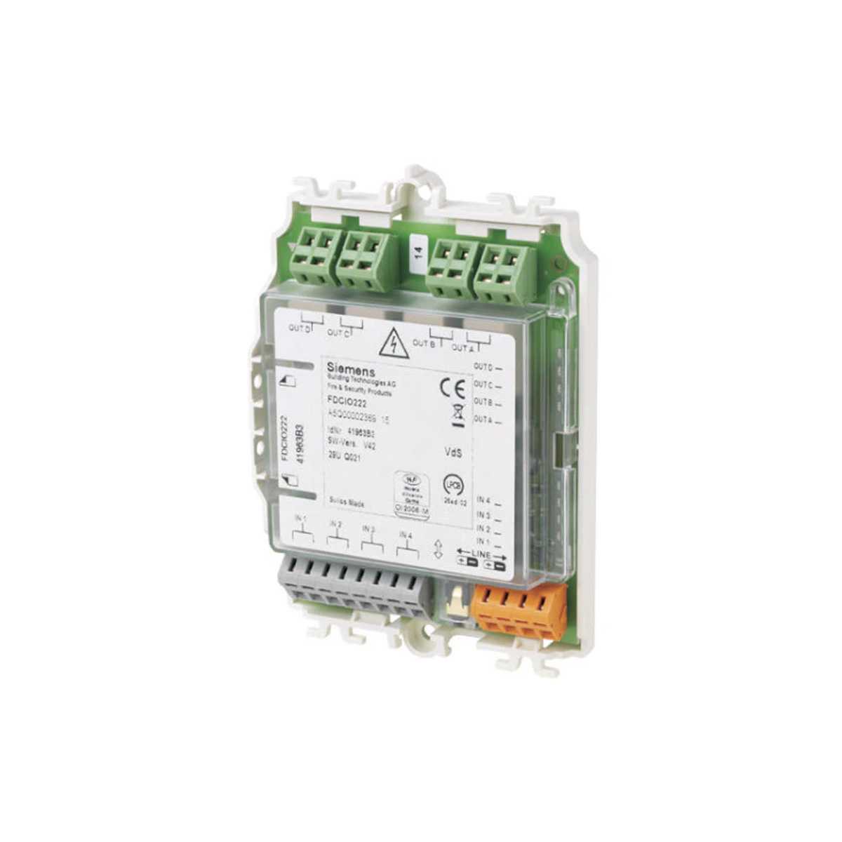 Siemens Pro FDCIO222  In-/Output module 4-IN / OUT 1