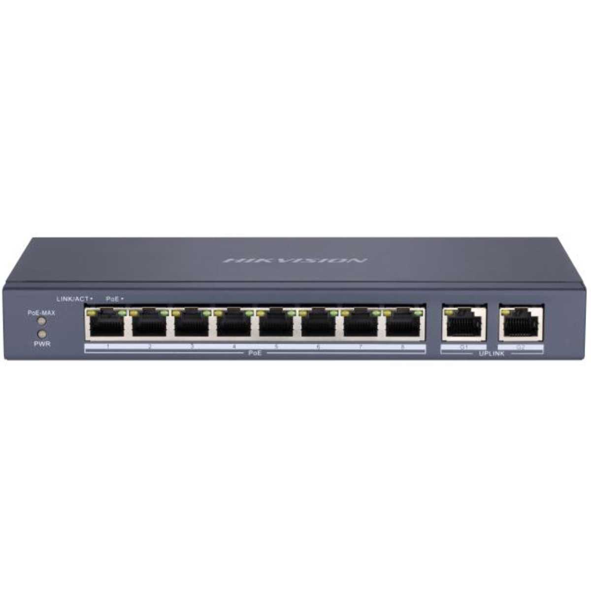 HIKVISION DS-3E0310P-E-M 8 PORT POE + 2 PORT GIGABIT UP LINK 60W SWITCH 1