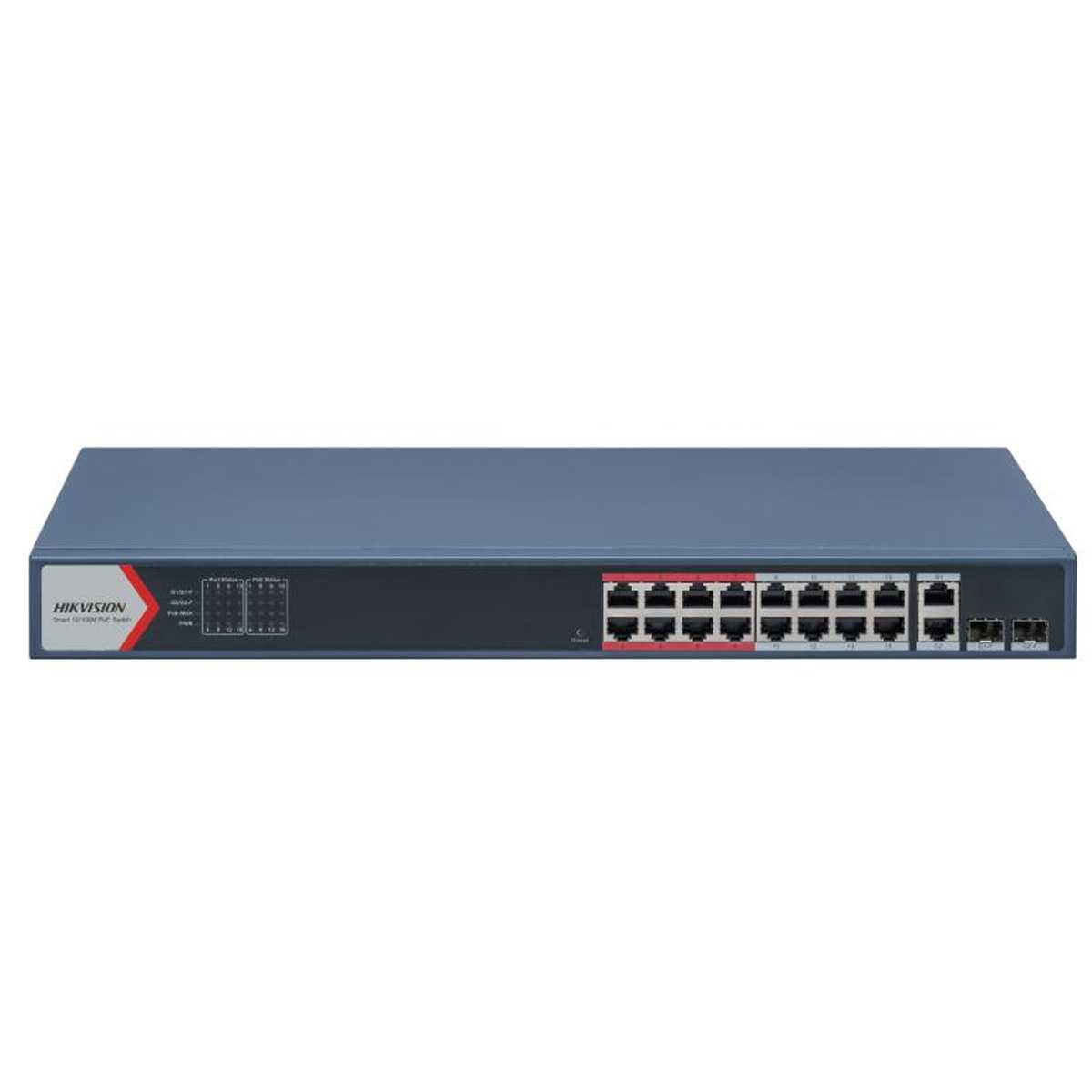 HIKVISION DS-3E1318P-EI 16 PORT 10/100 2 X GIGABIT COMBO 230 WATT SWITCH 1