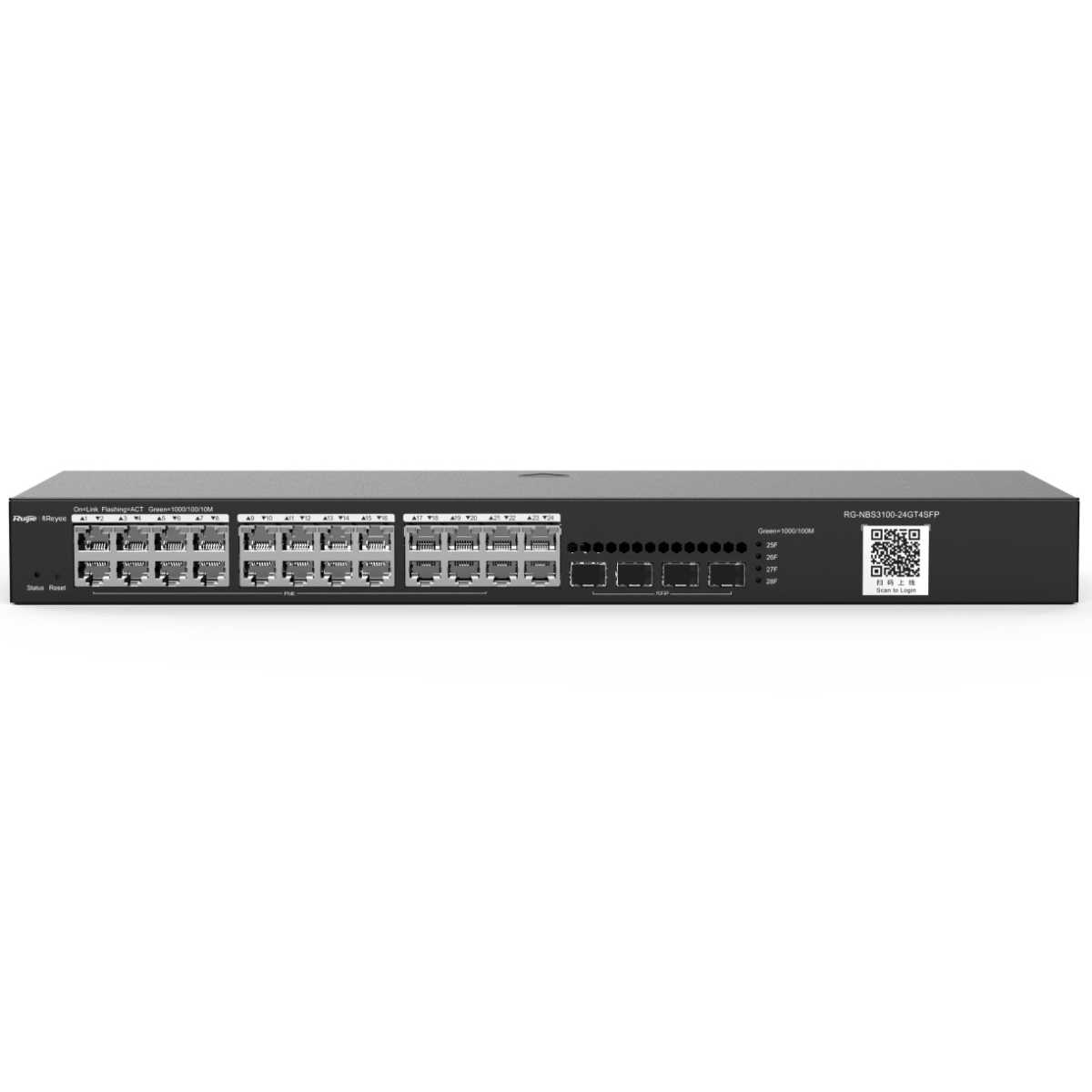 REYEE RG-NBS3100-24GT4SFP 24 PORT 10/100/1000 4X1G GİGABİT YÖNETİLEBİLİR SWITCH 1