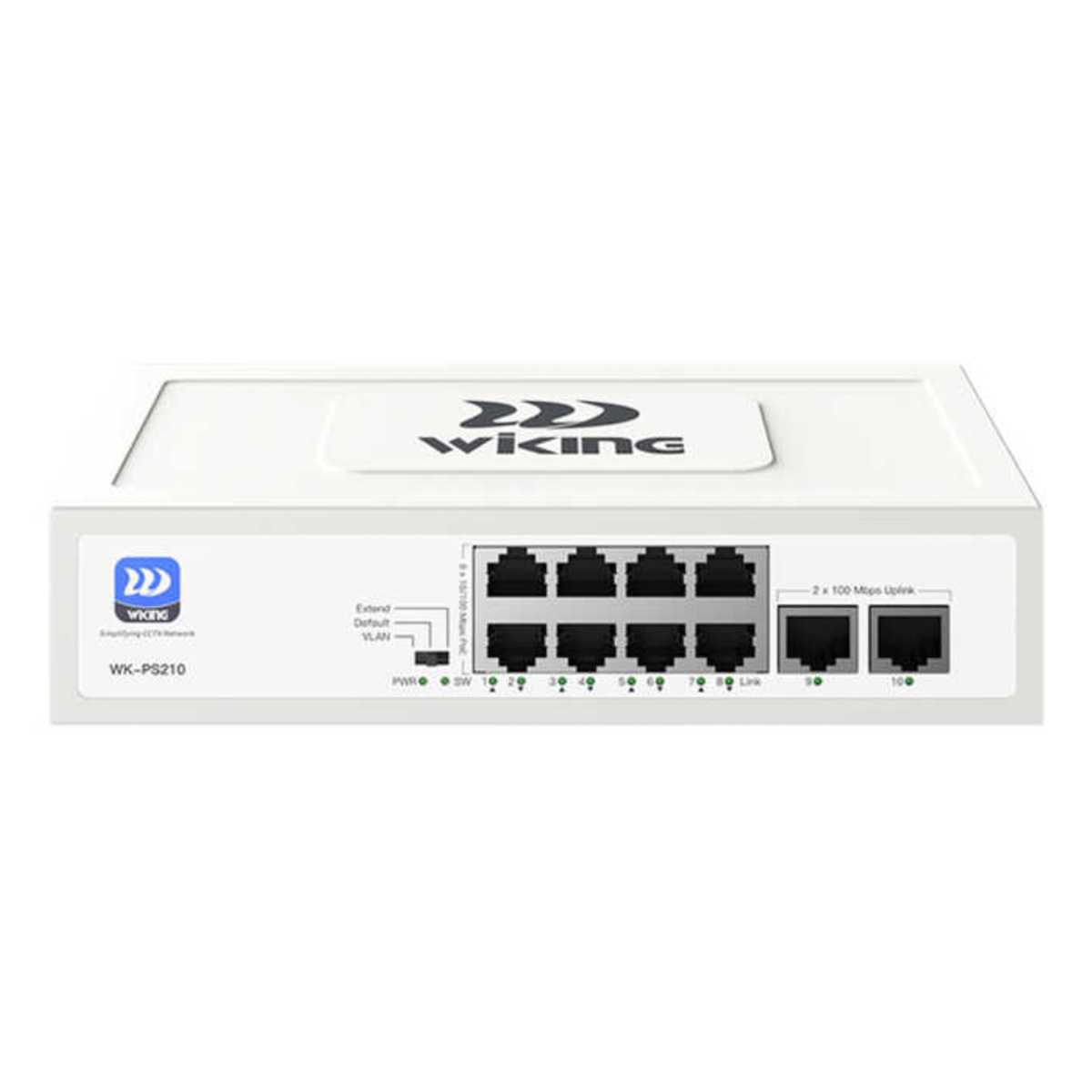 WİKİNG WK-PS210 8 PORT MEGABİT+2 PORT MEGABİT UPLİNK POE SWİTCH 1