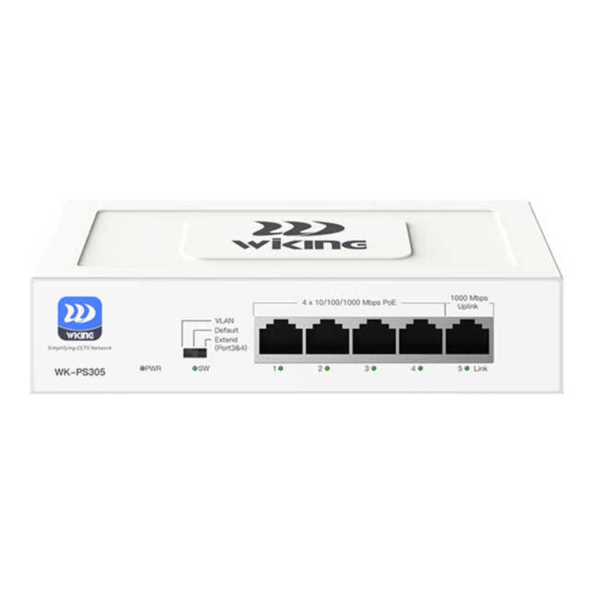 WİKİNG WK-PS305 4 PORT POE+1 PORT UPLINK FULL GIGABIT POE SWİTCH 1