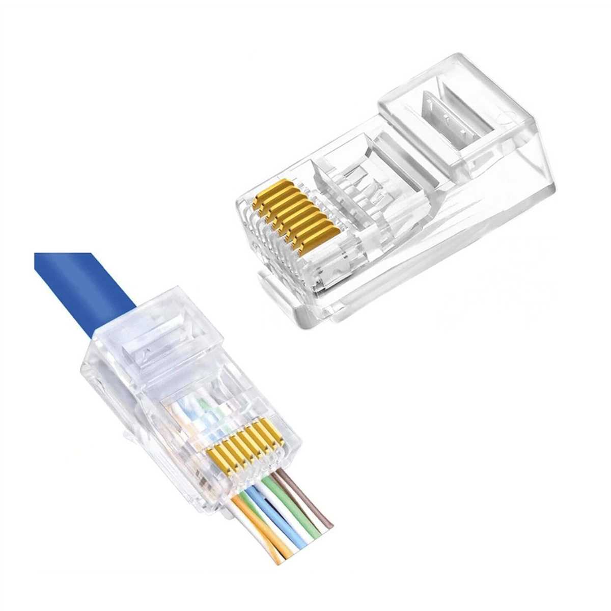 ODS UTP CAT6 EZ RJ45 KONNEKTÖR YENİ NESİL (100'LÜK) 1