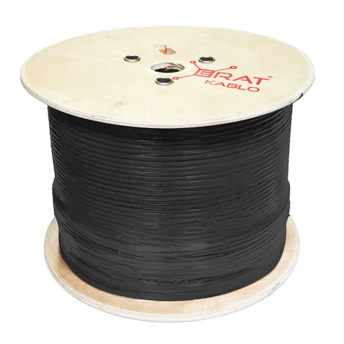 ERAT CAT6 P/E 4*2*23AWG DIŞ ORTAM KABLO 500M MAKARA SİYAH 1