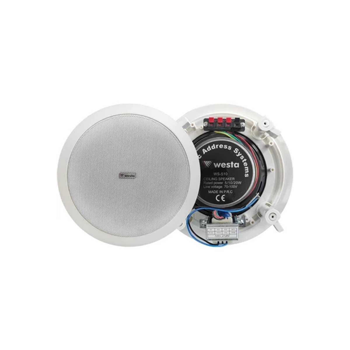 WESTA WS-510 2 YOLLU 20WATT 21CM TAVAN TİPİ HOPARLÖR 1