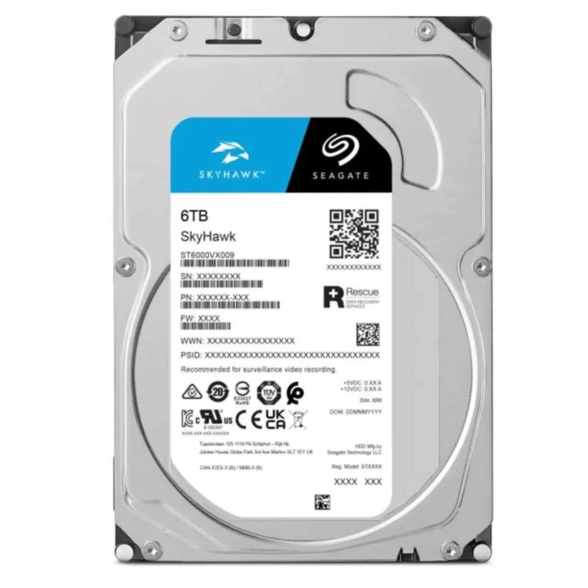 SEAGATE SKYHAWK 6 TB 7/24 GÜVENLİK DİSKİ DİSTRİBÜTÖR GARANTİLİ 1