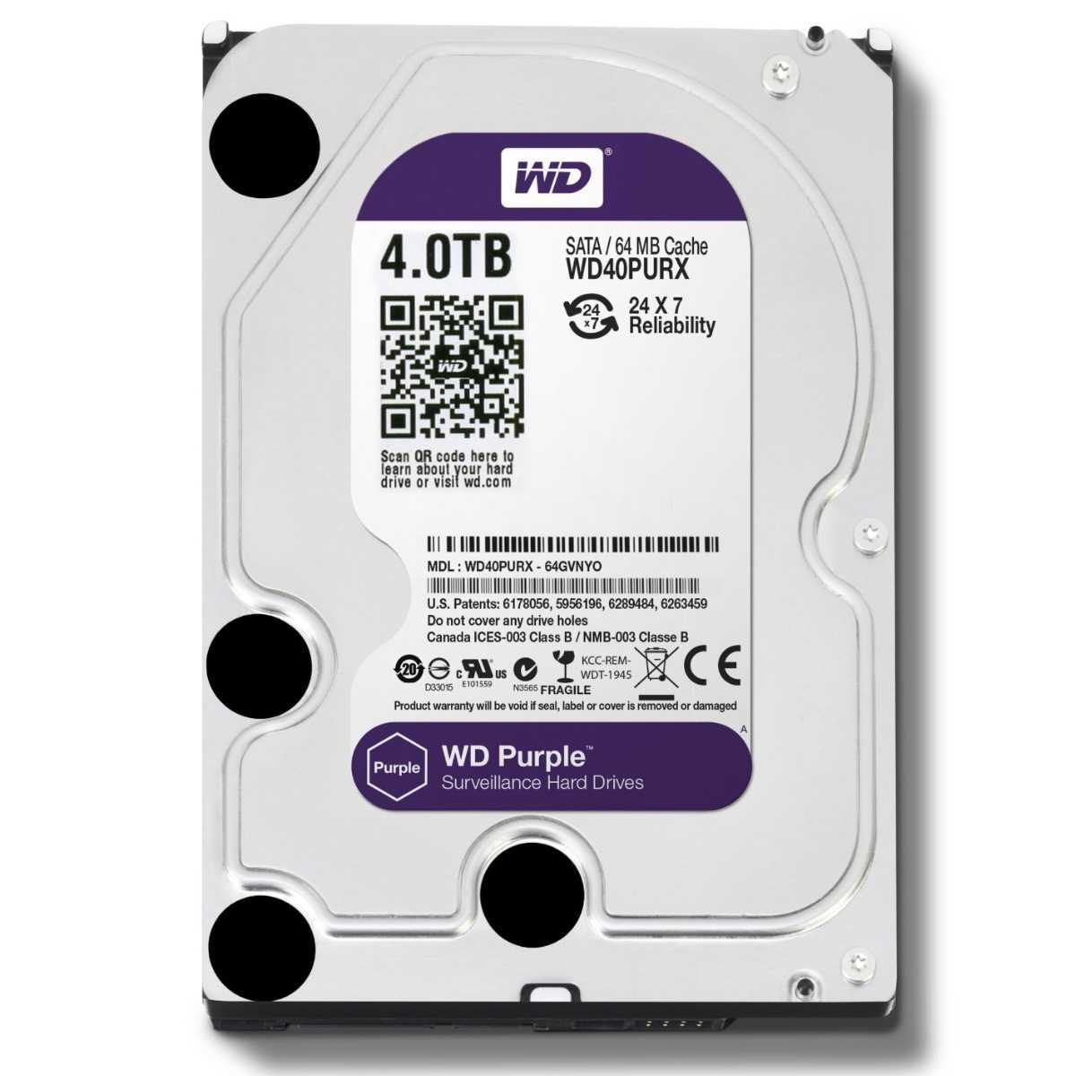 WD PURPLE 4 TB 7/24 GÜVENLİK DİSKİ DİSTRİBÜTÖR GARANTİLİ 1