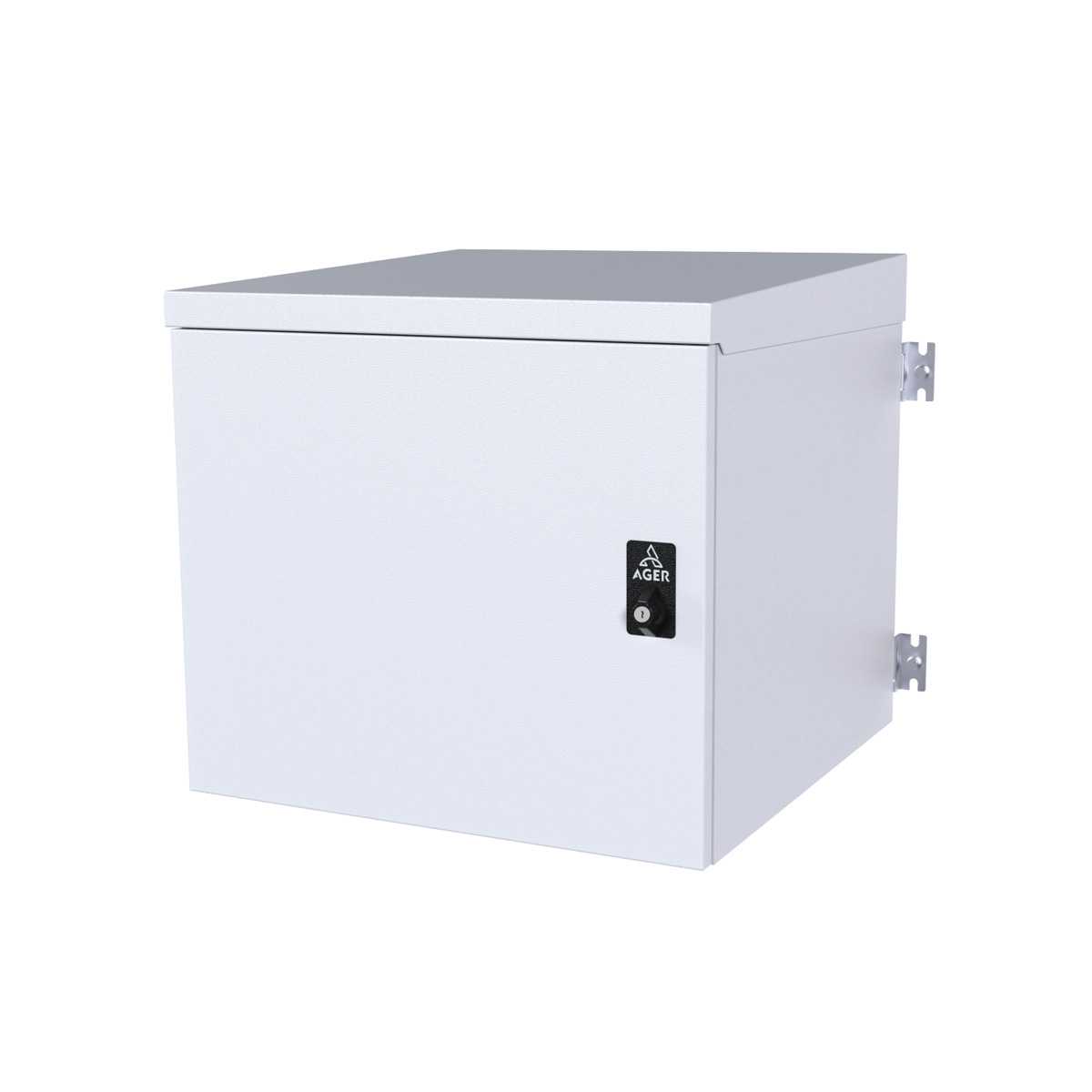 AGER CIDARLI 7U 600X450 MONTAJLI OUTDOOR DUVAR TIPI KABINET BEYAZ AG-OD07U6045B2-D-A-M1 1