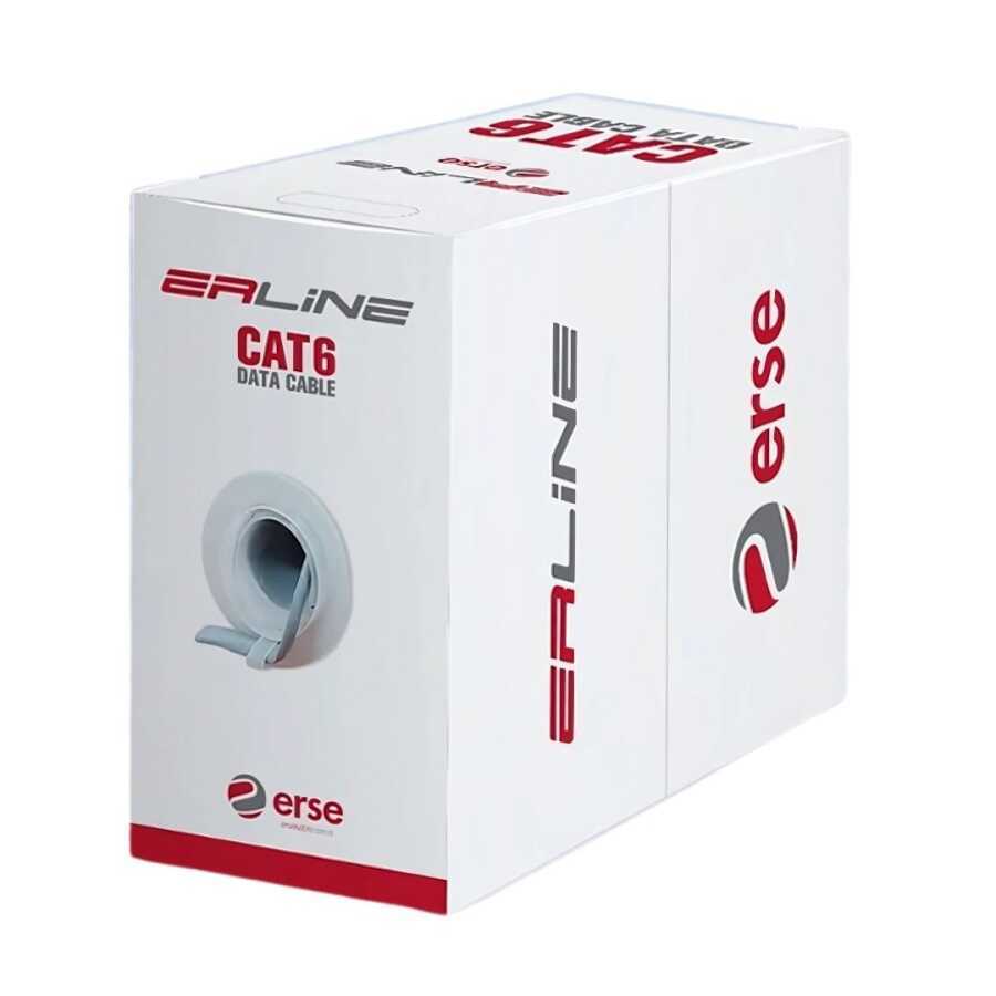 ERLINE CAT-6 U/UTP LSZH 4x2x23 AWG GRİ 305MT 1
