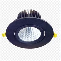 10W SIVA ALTI YUVARLAK DOWNLIGHT SİYAH 6500K 1