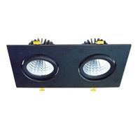 2X10W SIVA ALTI KARE DOWNLIGHT SİYAH 3000K 1