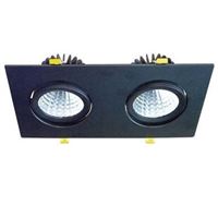2X10W SIVA ALTI KARE DOWNLIGHT SİYAH 4000K 1