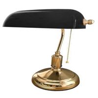 BANKER MASA LAMBASI SIYAH CAM - ALTIN GOVDE E27 1