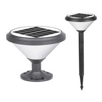 SOLAR LED BAHÇE ARMATÜRÜ YUVARLAK 8W/h 6500K 1