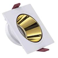 BEYAZ KARE ÇERÇEVE / GOLD REFLEKTÖR SIVA ALTI SPOT 1