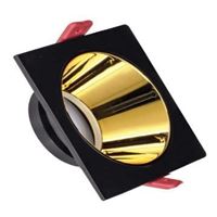 SİYAH KARE ÇERÇEVE / GOLD REFLEKTÖR SIVA ALTI SPOT 1