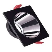 SİYAH KARE ÇERÇEVE / SİYAH KROM REFLEKTÖR SIVA ALT 1