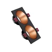 SİYAH ÇİFT KARE ÇERÇEVE / ROSE GOLD REFLEKTÖR SIVA 1