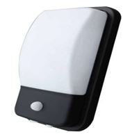 20W SENSÖRLÜ LED DUVAR APLİĞİ SİYAH 6500K IP44 1