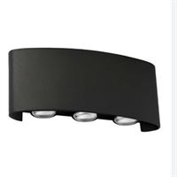 6*1W / SMD CHIP / SİYAH APLİK / 3000K / IP54 / SKD 1