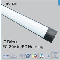 18W 60 CM LED BANT ARMATÜR SİYAH 1