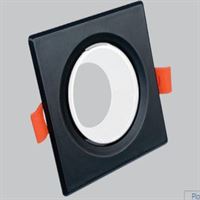 KARE GU10 DEKORATİF ARMATÜR SİYAH/BEYAZ 1