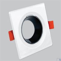 KARE GU10 DEKORATİF ARMATÜR SBEYAZ/SİYAH 1