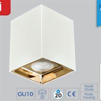 GU10 DUYLU SIVAÜSTÜ ARMATÜR KARE 1