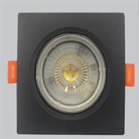 6W LED HAREKETLİ ARMATÜR SİYAH KASA  KARE 1